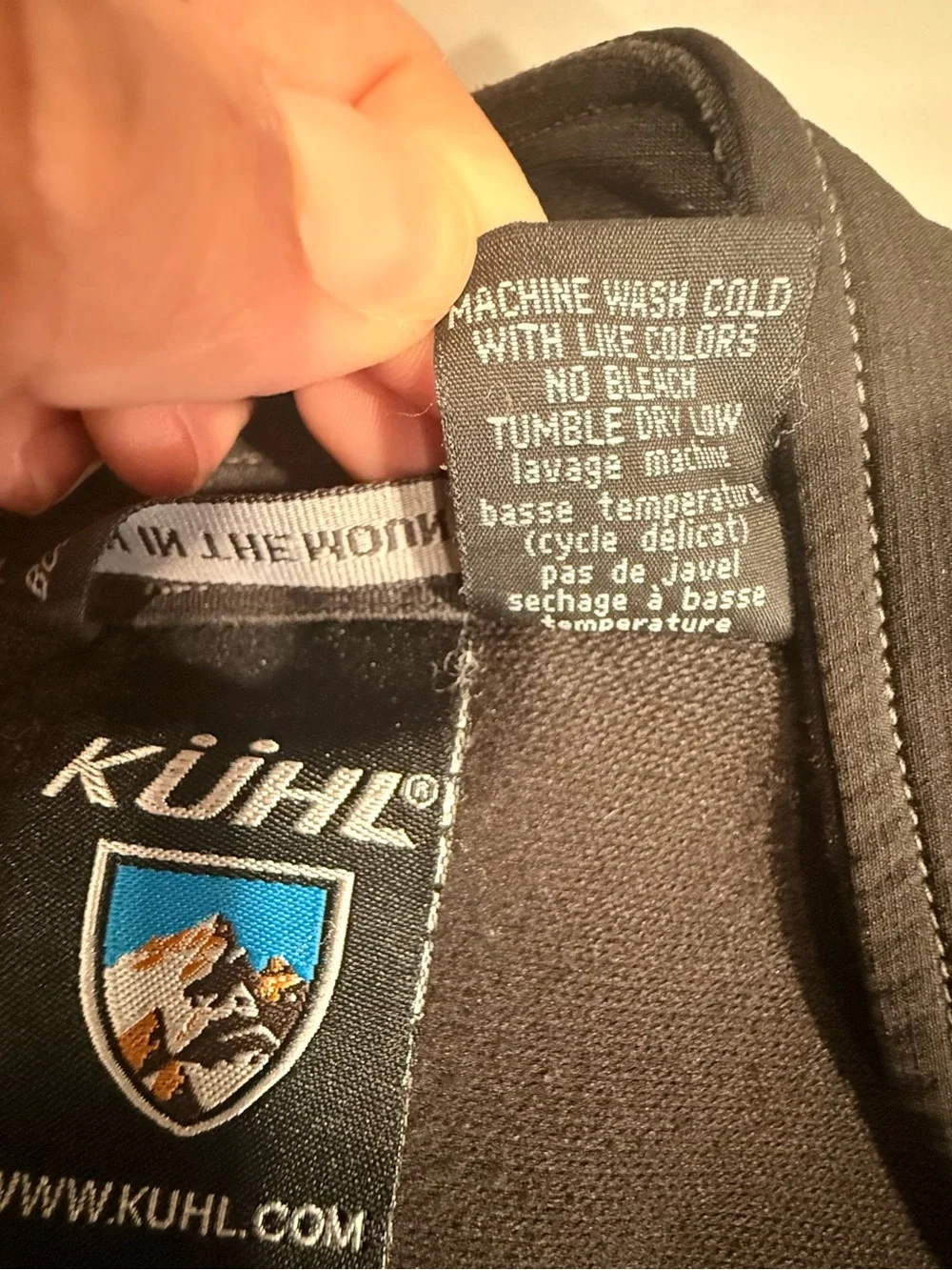 Kuhl Men's Black and Gray Jacket Dyfynce soft shell Size XL FLAWED-NOTED BELOW